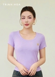 Áo len tăm cộc tay cổ tròn dáng ôm nhiều màu