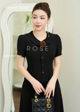 Set bộ nữ công sở đẹp cao cấp 2 màu nâu và đen