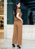 Set bộ nữ công sở sang chảnh 2 màu tím và nâu tây