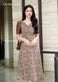 Đầm công sở nữ dáng xoè mùa hè nhẹ nhàng