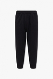 DSQUARED2 BLACK SWEATPANTS WITH DROPPED CROTCH