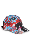 Graffiti-print Baseball Cap In Multicolor