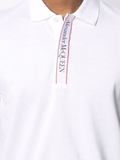 Alexander McQueen logo-tape short-sleeve polo shirt