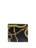 Versace chain-print leather wallet