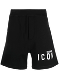 Dsquared2 logo-print track shorts - black