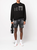 Dsquared2 distressed denim shorts