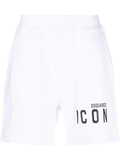 Dsquared2 logo-print track shorts - white