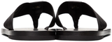 Black Greca Flip Flop Sandals