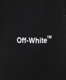 Off-White OMCI006C99FLE001 DIAG HELVETICA Shorts - Black