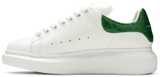 Giày Alexander McQueen Wmns Oversized Sneaker 'White Chrome Green'