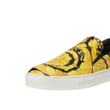 VERSACE BAROCCO PRINT LEATHER SLIP-ON