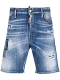 Dsquared2 distressed denim shorts