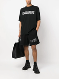 Dsquared2 logo print cotton track shorts