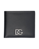 Dolce & Gabbana Men's Black Metal Logo Wallet