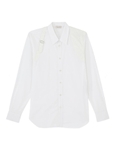 Alexander McQueen buckl/-detail silk shirt