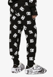 DOLCE & GABBANA LOGO-PRINTED TRACK PANTS