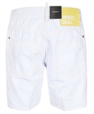 DSQUARED2 Garment Dyed Marine Shorts In White