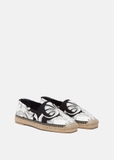 Homme Espadrilles Silver Baroque Imprimer Versace