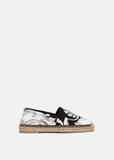 Homme Espadrilles Silver Baroque Imprimer Versace