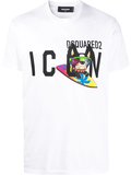 Dsquared2 Icon graphic-print T-shirt - white