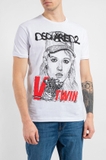 T-SHIRT DSQUARED2 BIAŁY REGULAR