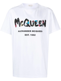 Alexander McQueen Watercolour Graffiti print T-shirt