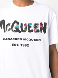 Alexander McQueen Watercolour Graffiti print T-shirt