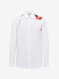Alexander McQueen Obscured Flower harness-detail shirt