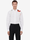 Alexander McQueen Obscured Flower harness-detail shirt
