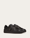 VALENTINO ROCKSTUD UNTITLED NOIR CALFSKIN LEATHER SNEAKER