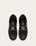 VALENTINO ROCKSTUD UNTITLED NOIR CALFSKIN LEATHER SNEAKER