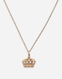 Crown white gold pendant
