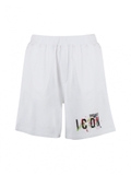 SHORT DSQUARED ICONS LOGO - WHITE