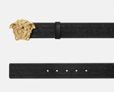 LA MEDUSA GRECA LEATHER BELT