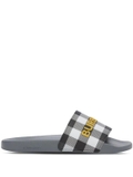 Burberry check-strap flip flops