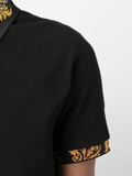 Versace Jeans Couture Barocco-print shirt-sleeve polo shirt
