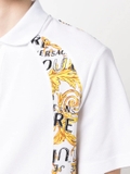 Versace Jeans Couture panelled cotton polo shirt - White