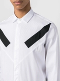 Neil Barrett stripe-detail long-sleeve shirt