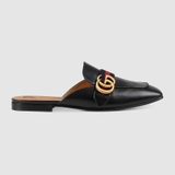 Gucci Leather Slipper Double Women Slipper