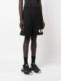 Dsquared2 x Pac-Man logo-print track shorts