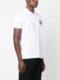 Dsquared2 logo-patch cotton polo shirt - White