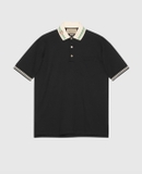 COTTON PIQUET POLO WITH INTERLOCKING G