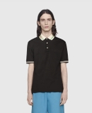 COTTON PIQUET POLO WITH INTERLOCKING G