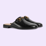 MEN'S HORSEBIT BLACK SLIPPER