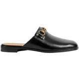 MEN'S HORSEBIT BLACK SLIPPER