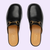 MEN'S HORSEBIT BLACK SLIPPER