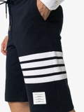 Thom Browne Engineered 4-Bar jersey track shorts