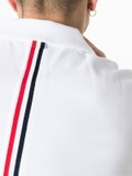 Thom Browne back-stripe polo shirt - White