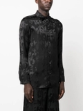 Alexander McQueen Graffiti logo-jacquard shirt