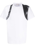 Alexander McQueen harness-print cotton T-shirt